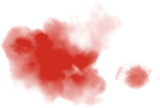 Watercolor stain decoration