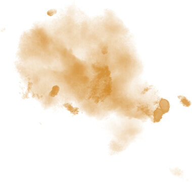 Watercolor stain decoration