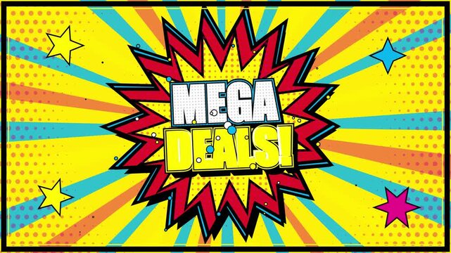 Pop art mega deals background with retro comic book explosion