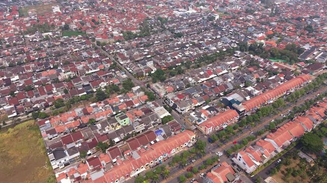 Densely Populated Housing From Above