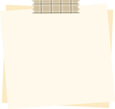 sheet of paper on a white background