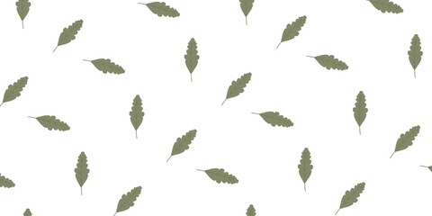 Fototapeta premium A seamless background pattern featuring dry autumn leaves. Forest leaves, trees, paper, wrapping paper, fabric.