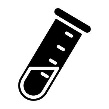Test Tube Vector Glyph Icon Design
