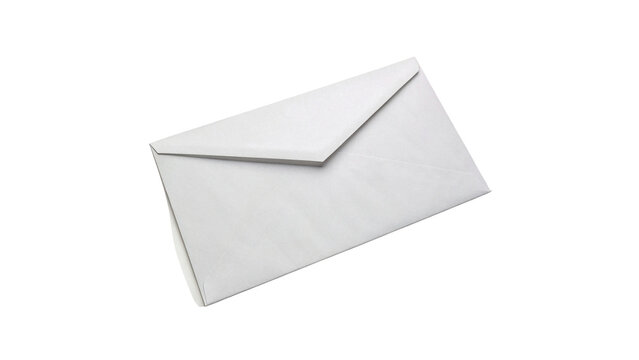 Blank white rectangular paper envelope closed letter invitation mail mockup template
