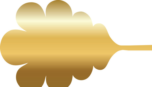 vector gold leaf