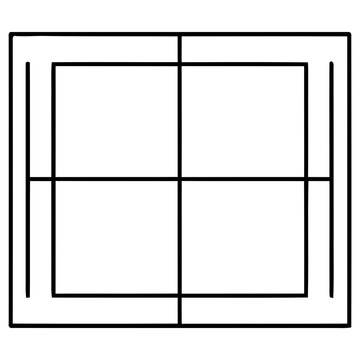 Simple grid with four squares