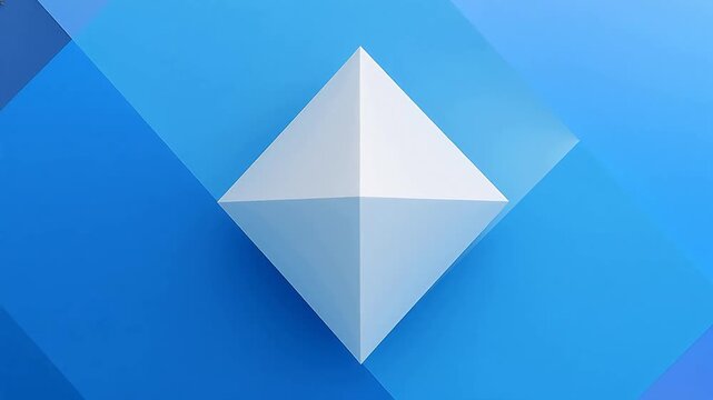 Abstract geometric shapes with dark blue and white color blocks in diagonal composition