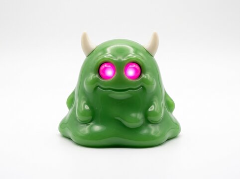 Green monster glowing toy