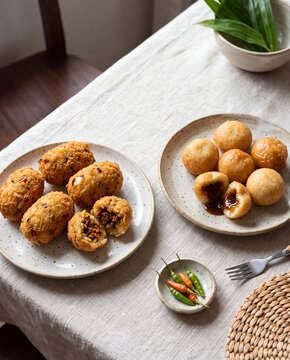 Combro and Misro Sundanese Traditional Snacks