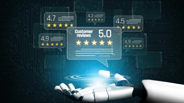 AI enhances customer review and rating system by analyzing review, rating, and customer feedback for deeper trust insights Marrow