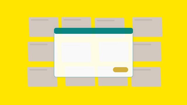 User Interface Dashboard Grid Cards And Modal Window Teal Menu Bars