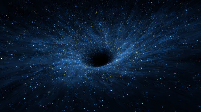 Black Hole Spiral in Deep Space
