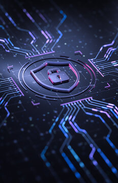 Cyber Security and Data Protection Shield Icon