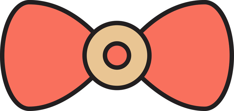 pink bowtie illustration
