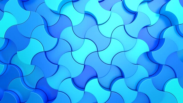 Background of Geometric Shapes. Abstract motion, loop, two color, 3d rendering, 4k resolution

