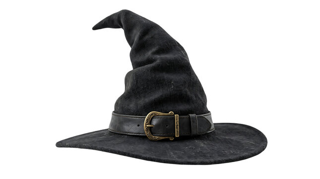 Halloween Black witch hat with pointed top