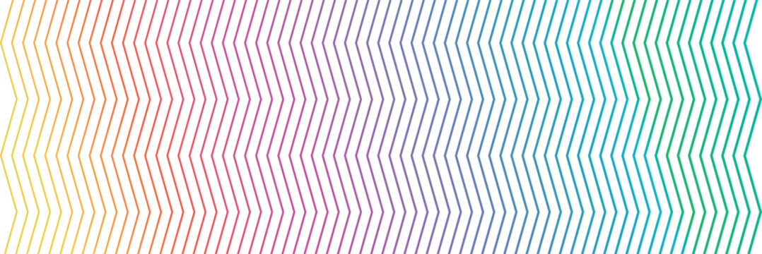 Colorful Gradient Zigzag Line Pattern Background with Wavy Geometric Stripes Design for Modern Decorative Wallpaper, Banner and Abstract Graphic.