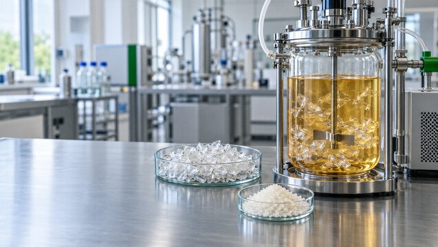 Enzymatic Plastic Recycling Research With Polymer Flakes and Recycled Pellets