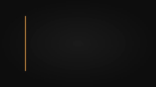 Minimalist purple and orange motion graphics animation of a user interface text box or informational card element popping up on a dark background for corporate presentations and digital overlays.