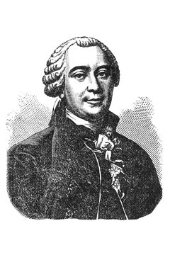 Georges-Louis Leclerc, Comte de Buffon, 1707&ndash;1788, French naturalist known for his encyclopedic Histoire Naturelle, old vintage illustration, 1894