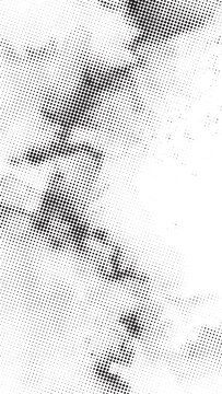 Abstract black and white grunge halftone dot texture background