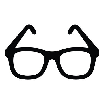 glasses on white background
