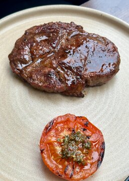 grilled beef steak
