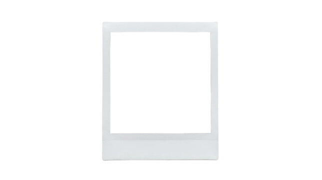 Instant photo frame isolated on transparent background