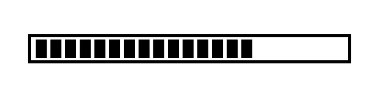 simple progress bar loading graphic