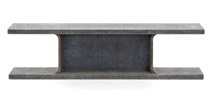 Modern Minimalist Concrete Steel Beam Style Shelving Unit Design