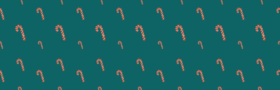 Christmas beautiful seamless candy pattern background. 