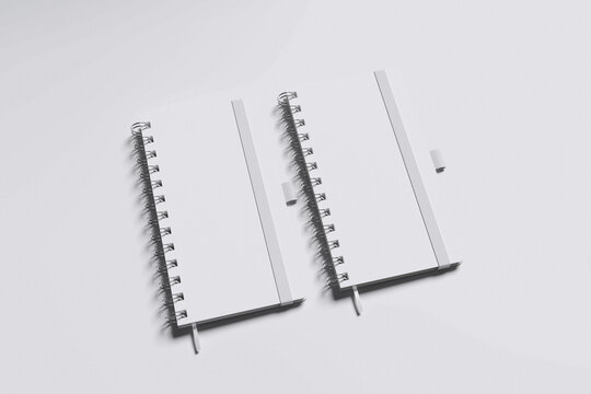 Realistic Notebook Mockup Blank