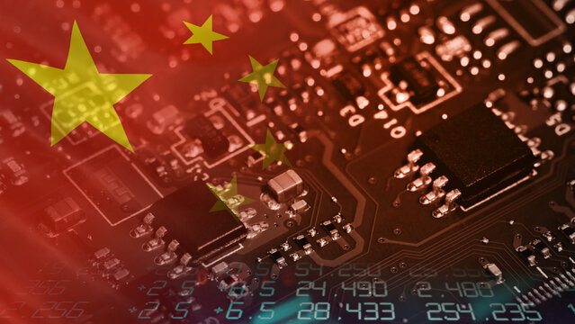 China's semiconductor manufacturing industry and the potential to link hardware supply chains with global technology markets and industrial network integration, featuring advanced microprocessor units
