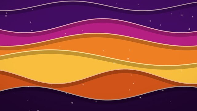 Flowing Caramel Waves Halloween Background with Bubbles