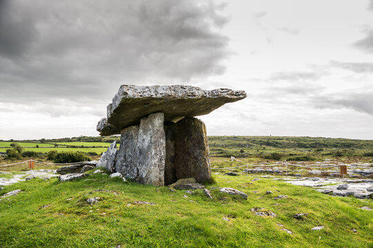 Poulnabrone Dolmen in the Burren, Ireland
