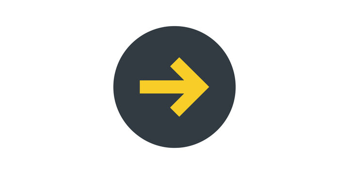 Circular dark grey button with yellow right arrow for navigation.