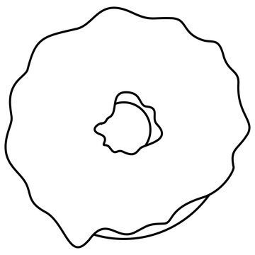 vector illustration of an abstract face