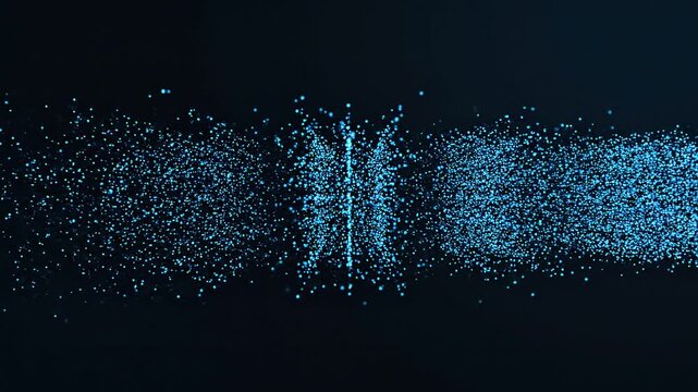 Network Load Balancing with Blue Data Particles Splitting into Multiple Paths