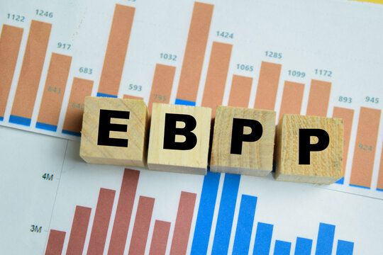 Concept of EBPP - Electronic Bill Presentment and Payment text on wooden blocks.