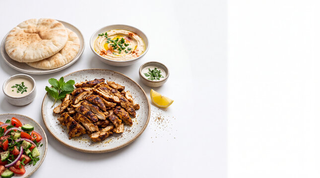 Middle Eastern Chicken Shawarma Restaurant Banner