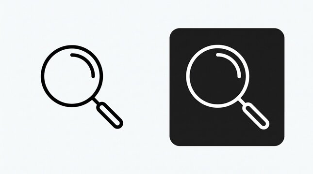 Magnifying glass icon set with search zoom vector illustration design.
