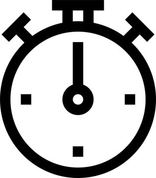 stopwatch clock icon isolated timer