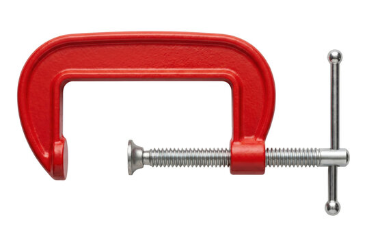 Red Metal C Clamp Tool