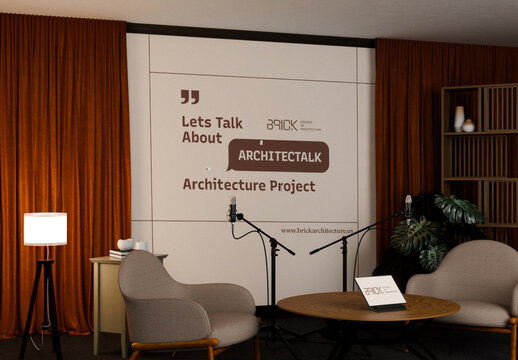 Podcast Room Mockup