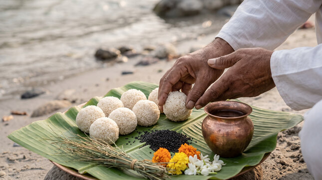 Sacred Pind Daan ritual details for ancestral remembrance