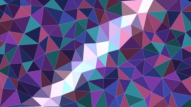 Faceted Crystal Gem Lattice Shimmering Seamless Loop Background