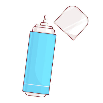 Cute Open Blue Correction Pen Cartoon Illustration