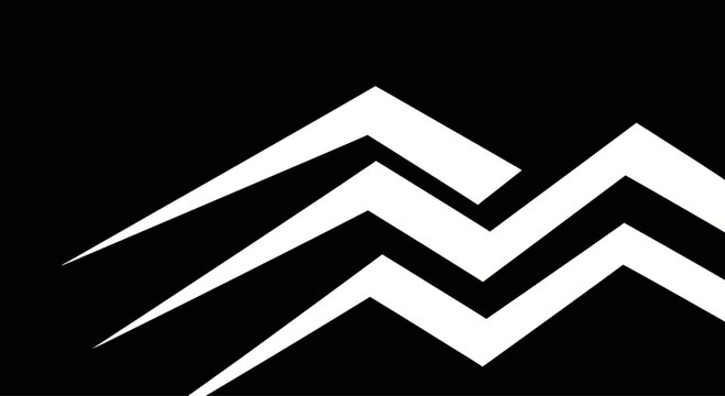 Minimalist Zigzag Wave Pattern Abstract Graphic Design