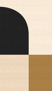 Minimal illustration abstract background 3d rendering, group of geometric shapes, abstract composition, 3d illustration