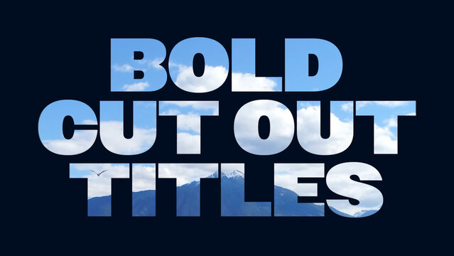 Bold Statement Cut Out Titles